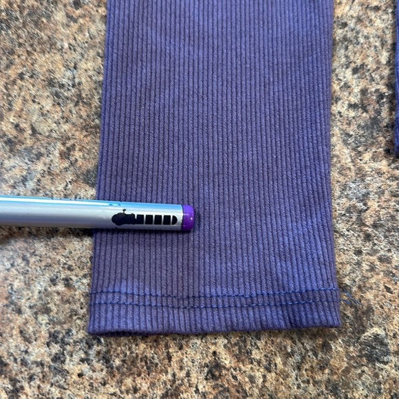 Cherish Andria Long Sleeve Chest Cutout Ribbed Purple Top Womens Size Small - Picture 6 of 8